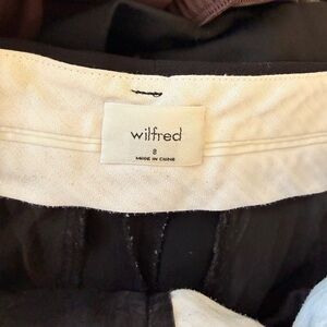 Aritzia Wilfred Black Trouser Pants